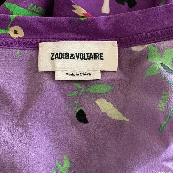 ZADIG &‎ VOLTAIRE RARE Tiu Uma Silk Dress - Picture 8 of 11